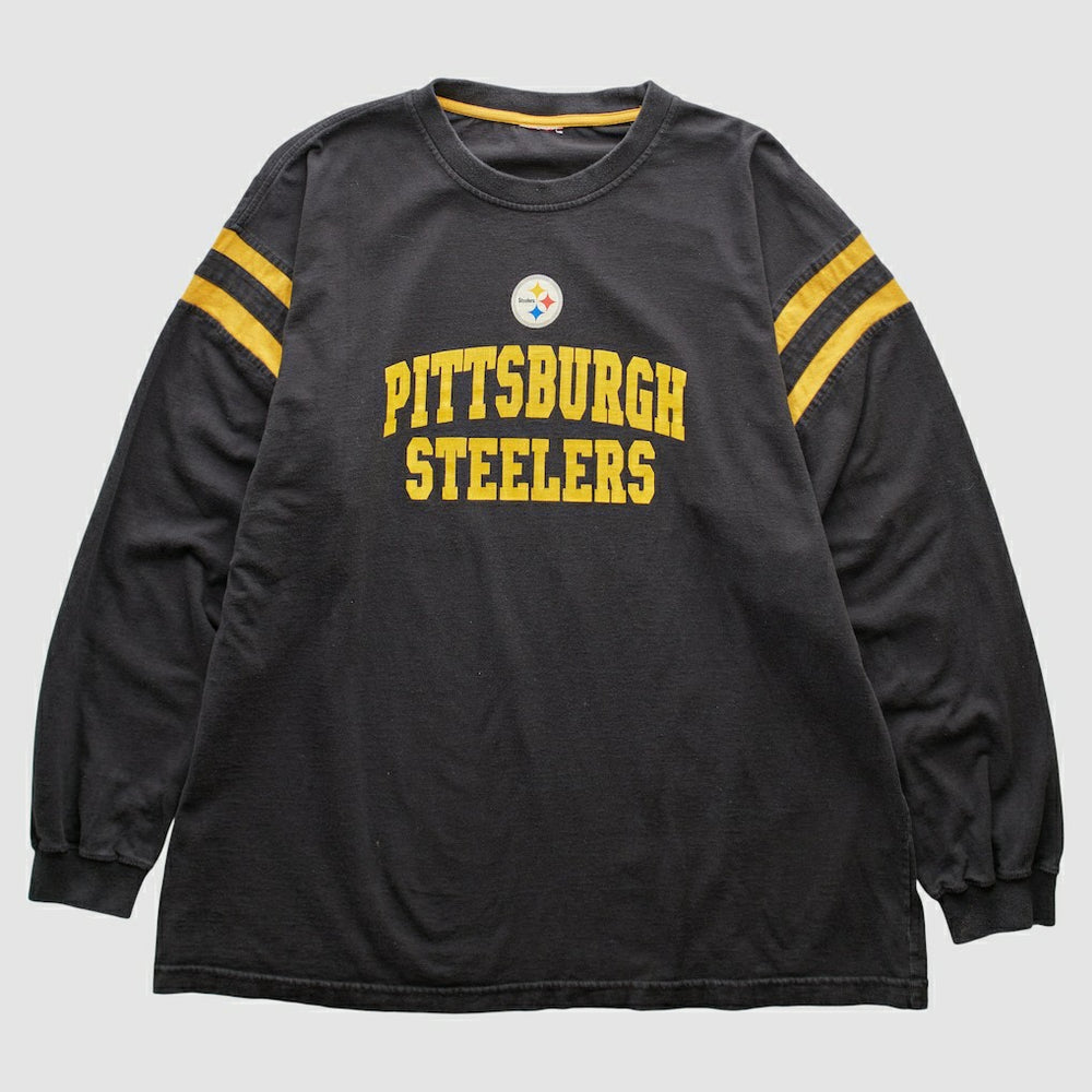 Pittsburgh Steelers 2000s Long Sleeve T-shirt Black Vintage