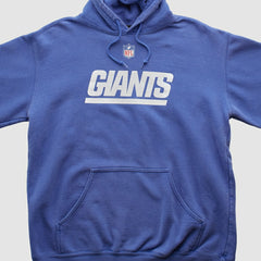New York Giants Reebok 2000s Hooded Pullover Sweatshirt Blue Vintage
