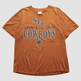 Dallas Cowboys Trench 90s T-shirt Orange Vintage