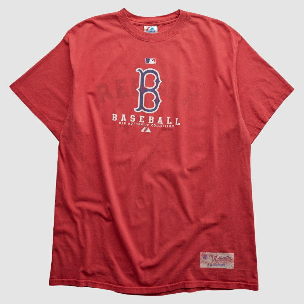 Boston Red Sox Majestic 2000s T-shirt - Red - XL by Fanatics Real Vintage T-shirts