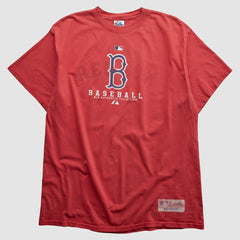 Boston Red Sox Majestic 2000s T-shirt - Red - XL by Fanatics Real Vintage T-shirts