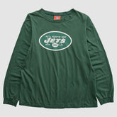 New York Jets NFL 2000s Long Sleeve T-shirt Green Vintage