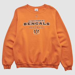 Cincinnati Bengals NFL 2000s Pullover Sweatshirt Orange Vintage