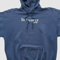 Seattle Seahawks NFL 2000s Hooded Pullover Sweatshirt Navy Vintage