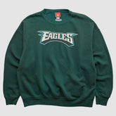 Philadelphia Eagles NFL 2000s Pullover Sweatshirt Green Vintage