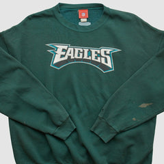 Philadelphia Eagles NFL 2000s Pullover Sweatshirt Green Vintage