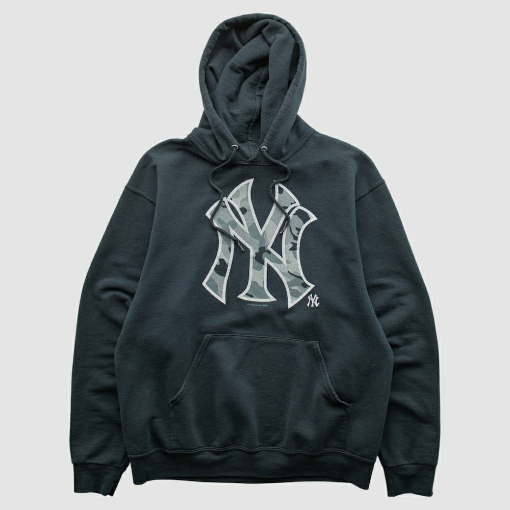 New York Yankees Genuine Merchandise 2010s Hooded Pullover Sweatshirt - Black - XS by Fanatics Real Vintage Pullover