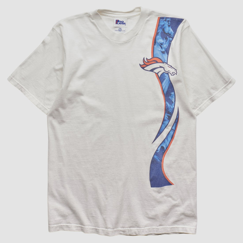 Denver Broncos Pro Player 90s T-shirt White Vintage