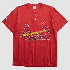 St. Louis Cardinals Russell 2000 T-shirt - Red - S by Fanatics Real Vintage T-shirts