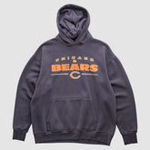 Chicago Bears NFL 2000s Hooded Pullover Sweatshirt Charcoal Vintage