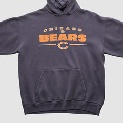 Chicago Bears NFL 2000s Hooded Pullover Sweatshirt Charcoal Vintage