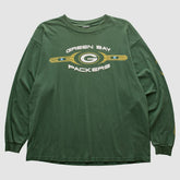 Green Bay Packers 2000s Long Sleeve T-shirt Green Vintage