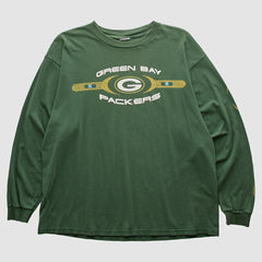 Green Bay Packers 2000s Long Sleeve T-shirt Green Vintage