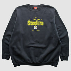 Pittsburgh Steelers NFL 2000s Pullover Sweatshirt Black Vintage