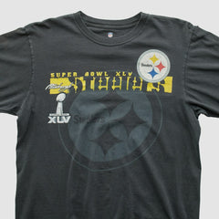 Pittsburgh Steelers NFL 2011 Long Sleeve T-shirt Charcoal Vintage