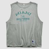 Miami Dolphins Champion 2000s Tank Heather Gray Vintage
