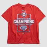 Philadelphia Phillies Delta 2009 T-shirt - Red - XS by Fanatics Real Vintage T-shirts