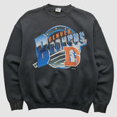 Denver Broncos Fan Sportswear 1994 Pullover Sweatshirt Black Vintage