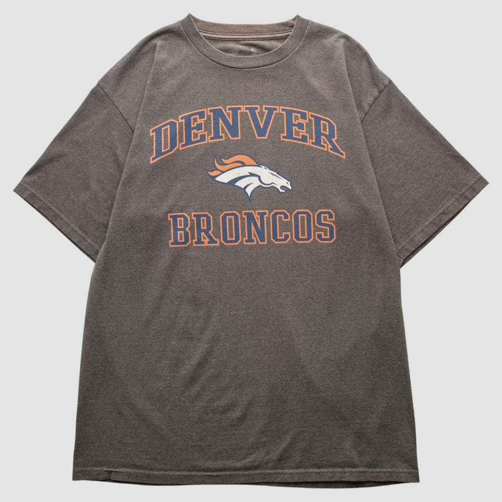 Denver Broncos NFL 2010s T-shirt Dark Heather Gray Vintage