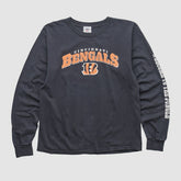 Cincinnati Bengals NFL 2010s Long Sleeve T-shirt Charcoal Vintage