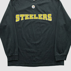 Pittsburgh Steelers NFL 2000s Long Sleeve T-shirt Black Vintage