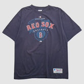 Boston Red Sox Majestic 2000s T-shirt - Navy - 2XL by Fanatics Real Vintage T-shirts