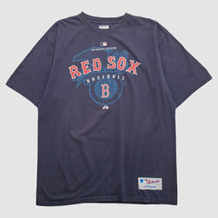Boston Red Sox Majestic 2000s T-shirt - Navy - 2XL by Fanatics Real Vintage T-shirts