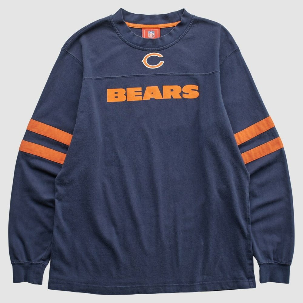 Chicago Bears NFL 2000s Long Sleeve T-shirt Navy Vintage
