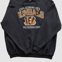 Cincinnati Bengals NFL 2010s Hooded Pullover Sweatshirt Black Vintage