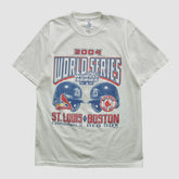 MLB World Series Jerzees 2004 T-shirt - White - M by Fanatics Real Vintage T-shirts