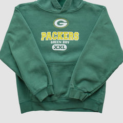 Green Bay Packers NFL 2000s Hooded Sweatshirt Green Vintage