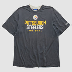 Pittsburgh Steelers Reebok 2000s T-shirt Charcoal Vintage