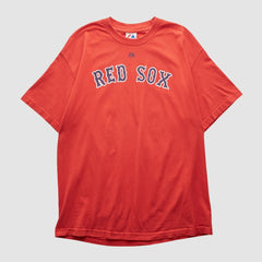 Boston Red Sox Majestic 2000s T-shirt - Red - L by Fanatics Real Vintage T-shirts