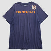 Denver Broncos Reebok 2010s T-shirt Navy Vintage