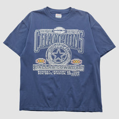 Dallas Cowboys Hanes 1996 T-shirt Navy Vintage