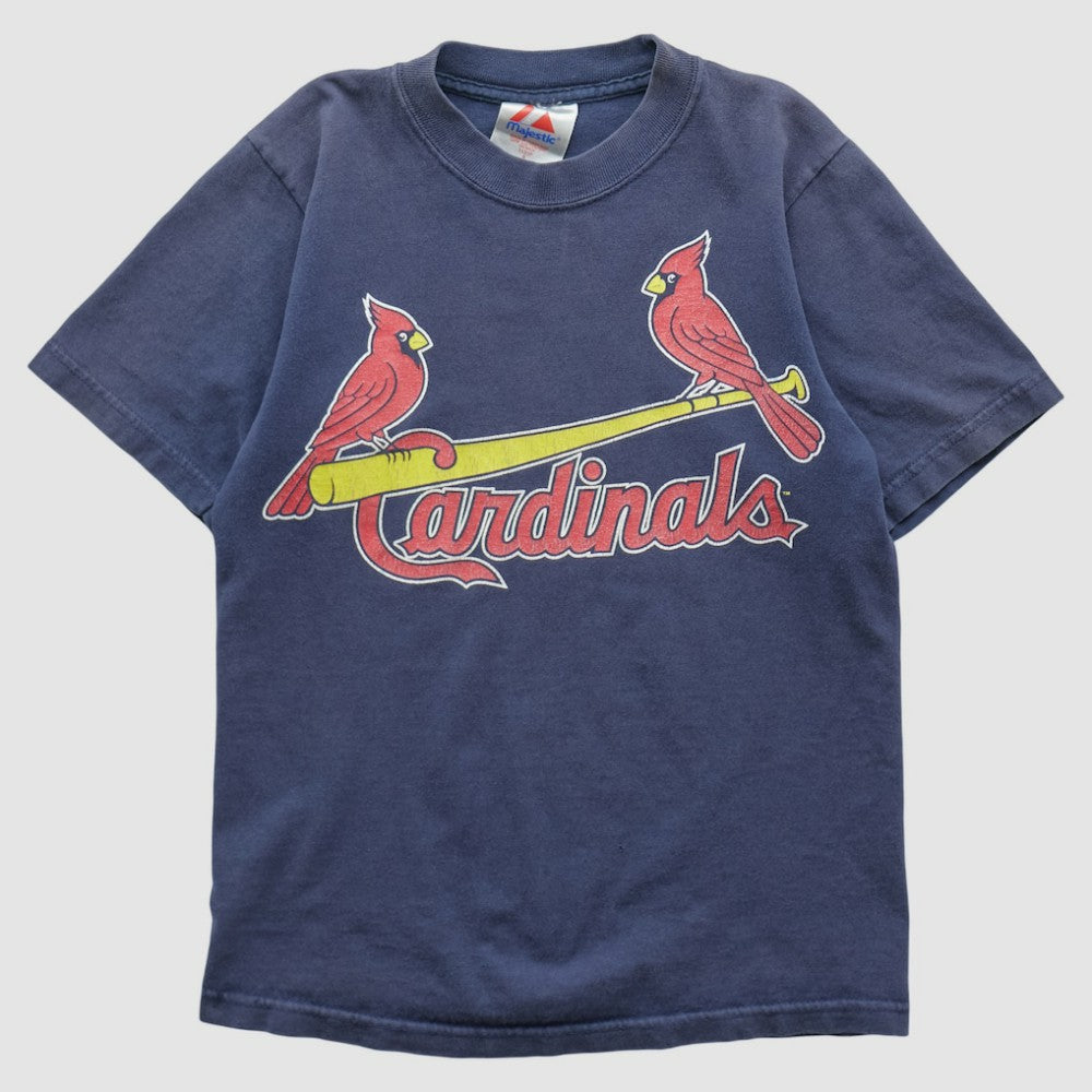 St. Louis Cardinals Majestic 2000s T-shirt - Navy - XXS by Fanatics Real Vintage T-shirts