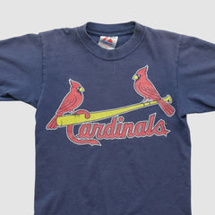 St. Louis Cardinals Majestic 2000s T-shirt - Navy - XXS by Fanatics Real Vintage T-shirts