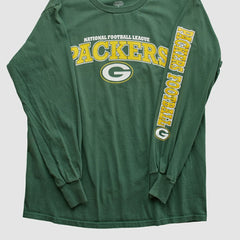 Green Bay Packers NFL 2010 Long Sleeve T-shirt Green Vintage