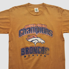 Denver Broncos Tour Champ 90s T-shirt Tan Vintage