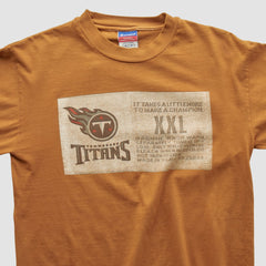 Tennessee Titans Champion 2000s Long Sleeve T-shirt Brown Vintage