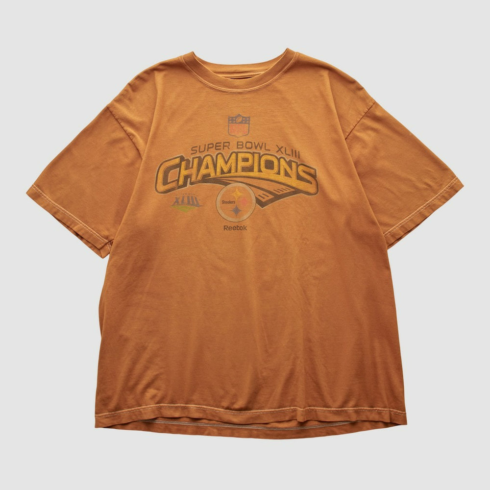 Pittsburgh Steelers Reebok 2009 T-shirt Orange Vintage