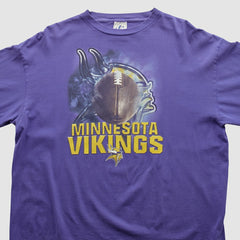 Minnesota Vikings Logo Athletic 90s Long Sleeve T-shirt Purple Vintage