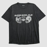 Superbowl XLIII NFL 2009 T-shirt Black Vintage