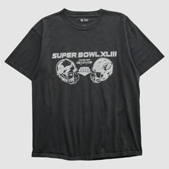 Superbowl XLIII NFL 2009 T-shirt Black Vintage