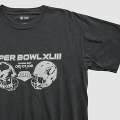Superbowl XLIII NFL 2009 T-shirt Black Vintage