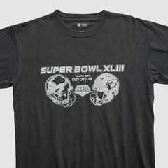 Superbowl XLIII NFL 2009 T-shirt Black Vintage