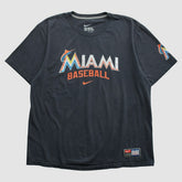 Miami Marlins Nike 2010s T-shirt - Charcoal - XL by Fanatics Real Vintage T-shirts