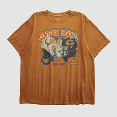 Superbowl XLI Reebok 2007 T-shirt Orange Vintage