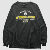 Pittsburgh Steelers 2000s Long Sleeve T-shirt Black Vintage