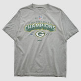 Green Bay Packers Reebok 2010 T-shirt Heather Gray Vintage